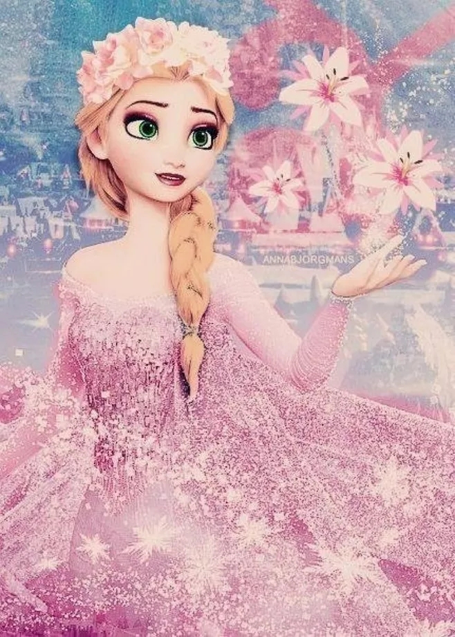 冰雪奇缘可爱美丽公主手机壁纸